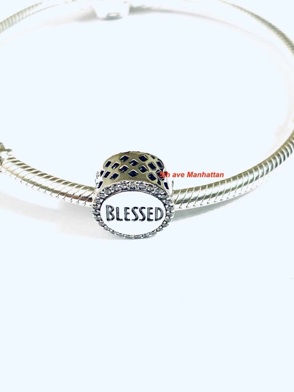 Authentic Pandora Sterling Silver Blessed Charm / Pandora Silver Bracelet - Picture 4 of 5